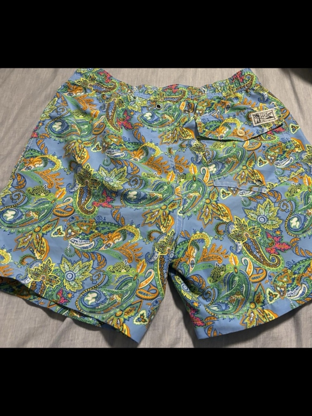 Men’s XS Polo Ralph Lauren Paisley Swim Shorts - Picture 3 of 3